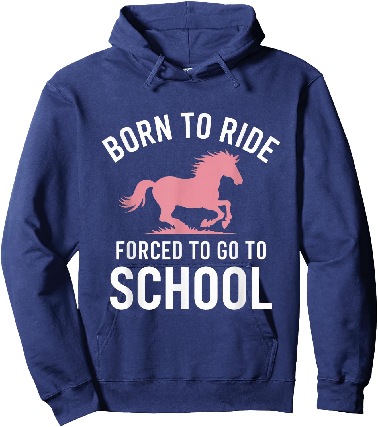 Funny Horse Lover Horseback Riding Women Girl Hoodie - Hoodie | Navy