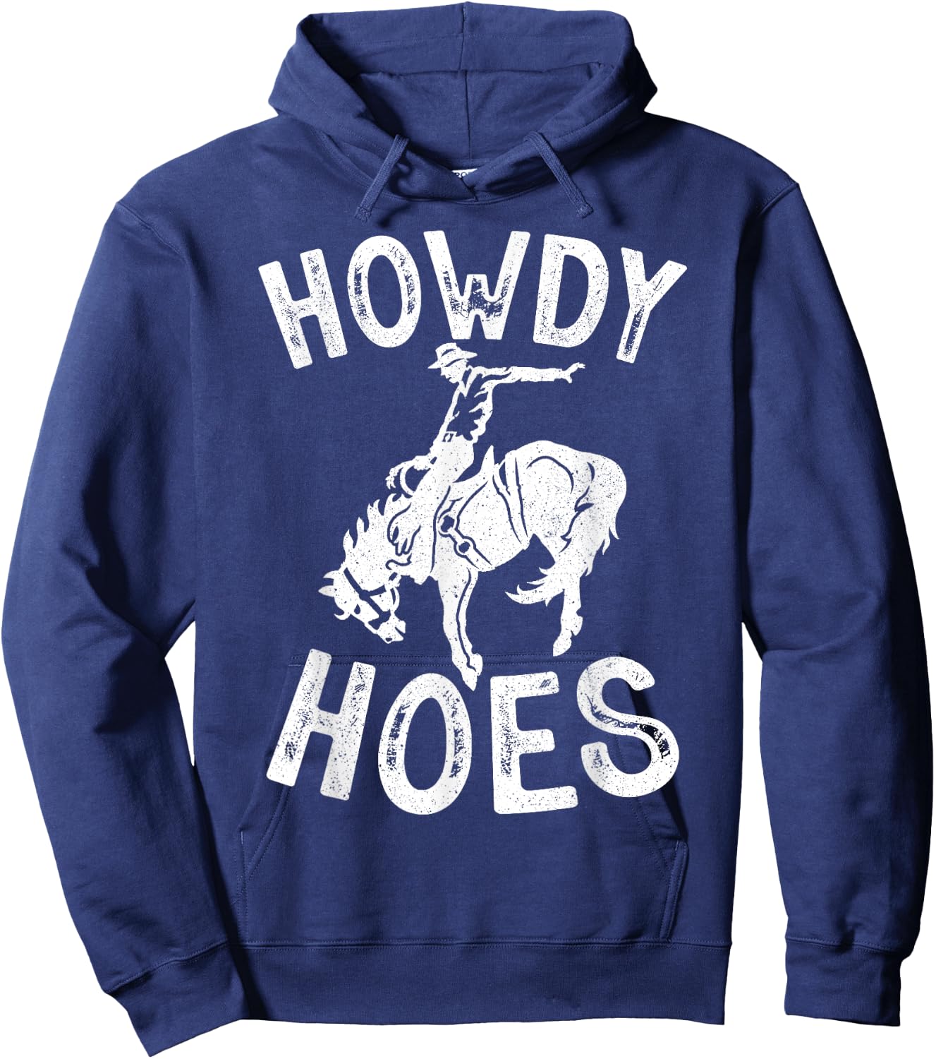 Howdy Hoes Vintage Western Cowboy Hoodie - Hoodie | Navy