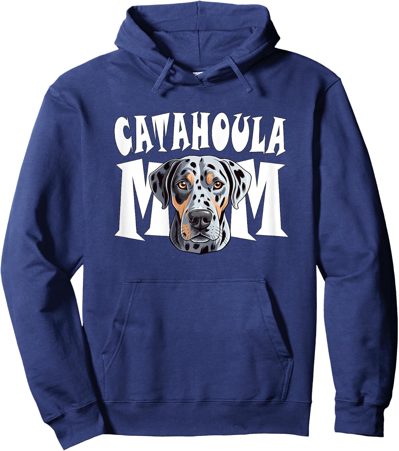 Catahoula Leopard Dog Mom Cute Dog Mother Hoodie - Hoodie | Navy