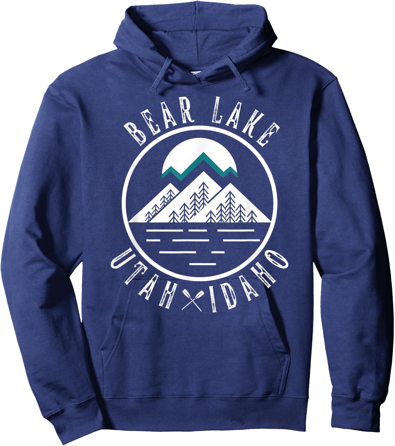 Bear Lake Utah Idaho Camping Boating Hoodie - Hoodie | Navy
