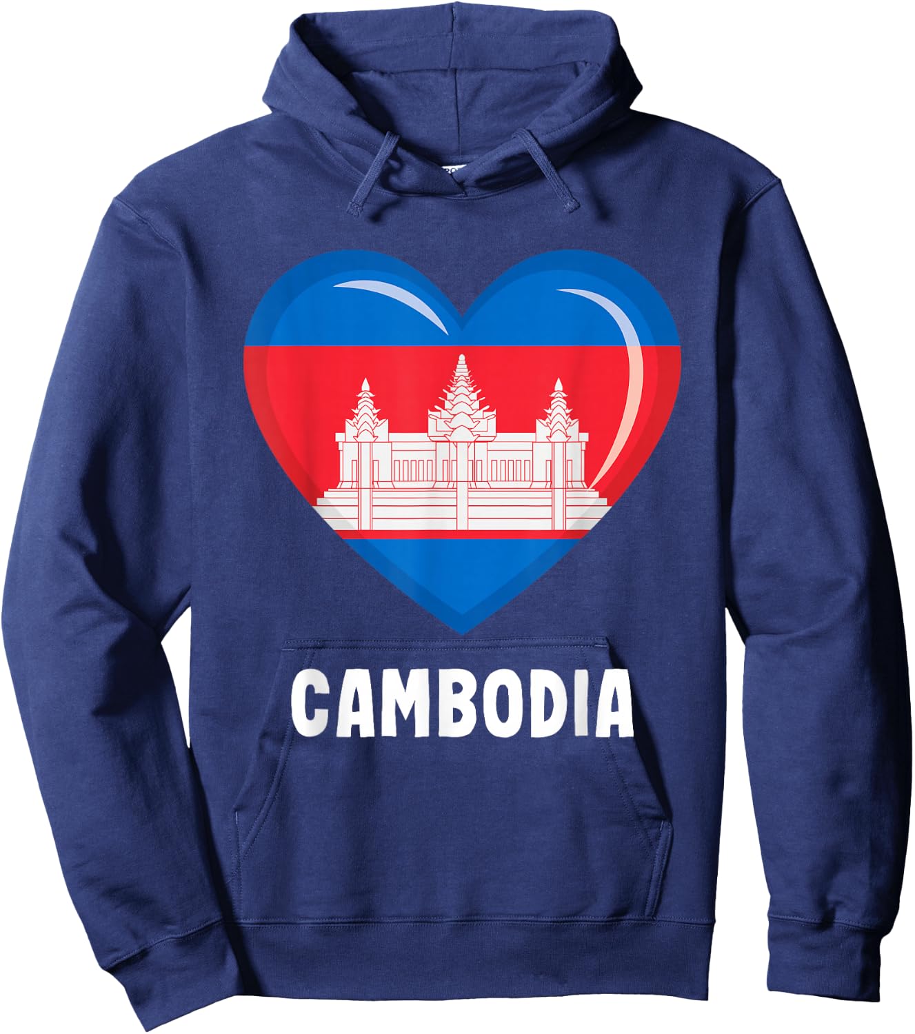 Cambodia Cambodia Flag Hoodie - Hoodie | Navy