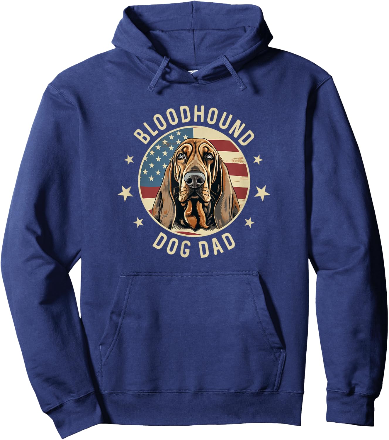 Bloodhound Gifts , Bloodhound Dog Dad Hoodie - Hoodie | Navy