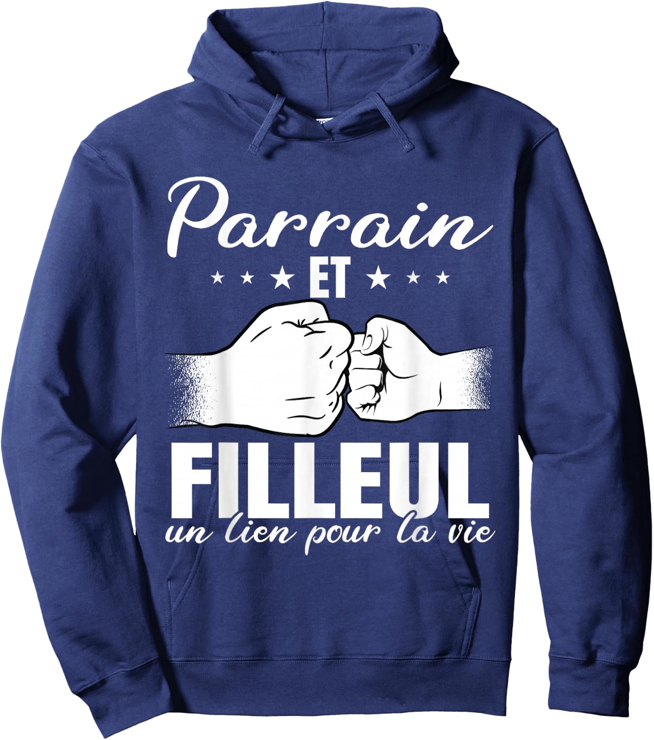 Godfather and godson a team for life , Black Hoodie - Hoodie | Navy