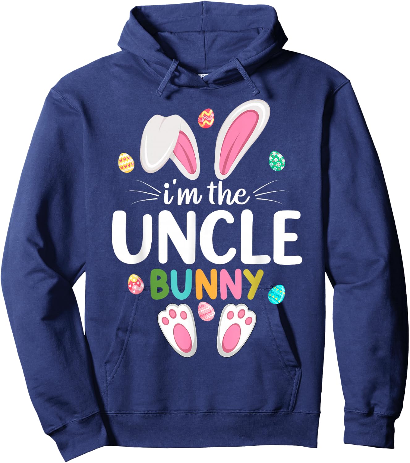 I'm The Uncle Bunny Matching Family Easter Hoodie - Hoodie | Navy