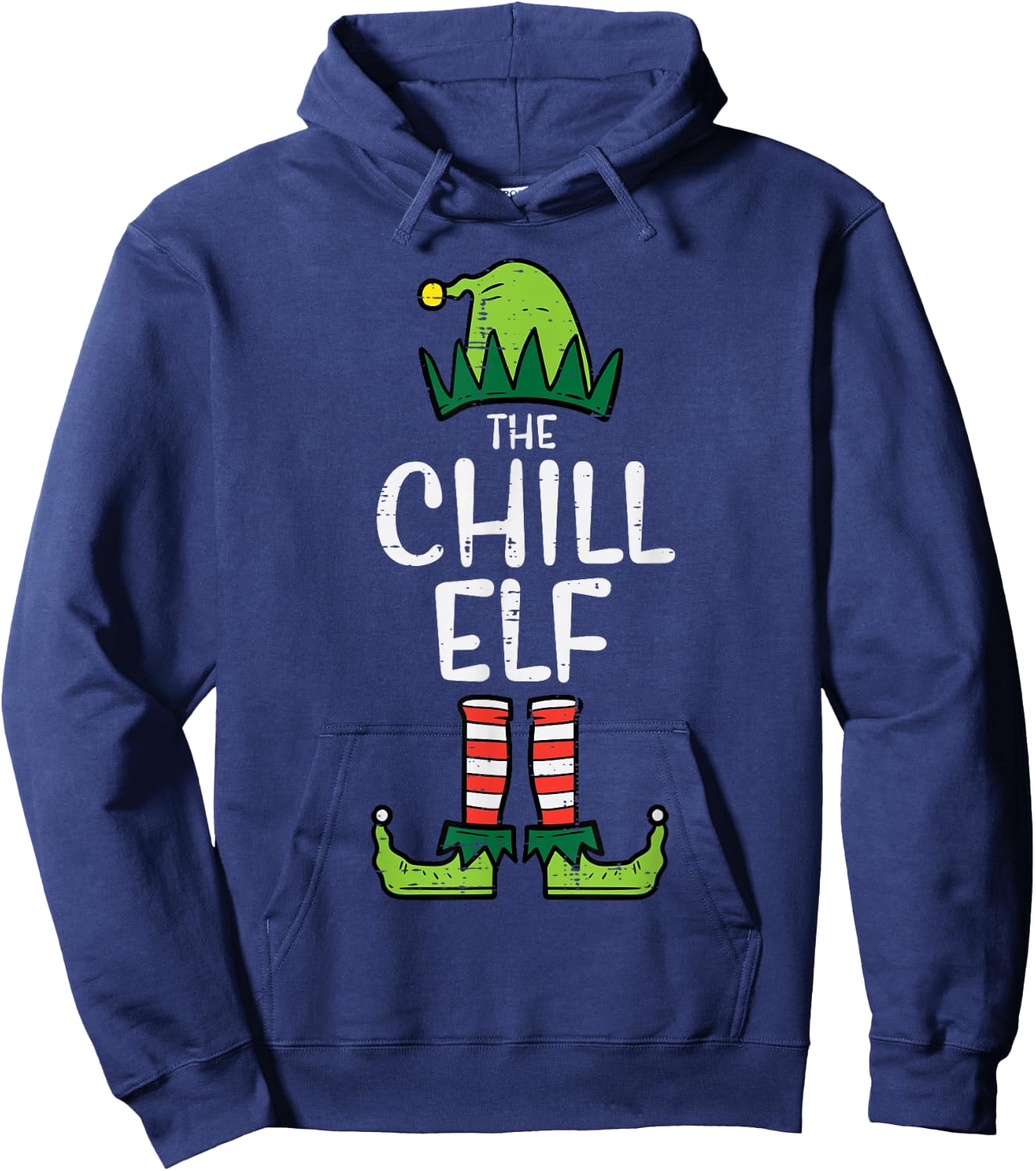Chill Elf Xmas Matching Christmas For Family Hoodie - Hoodie | Navy