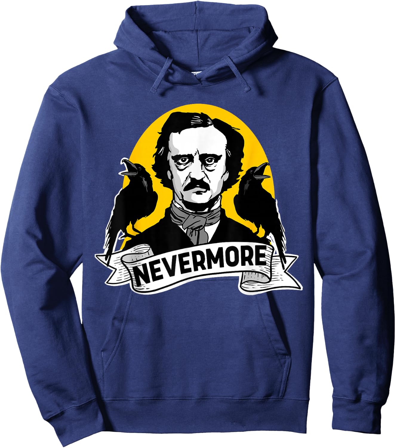 Nevermore Edgar Allan Poe Nevermore Hoodie - Hoodie | Navy