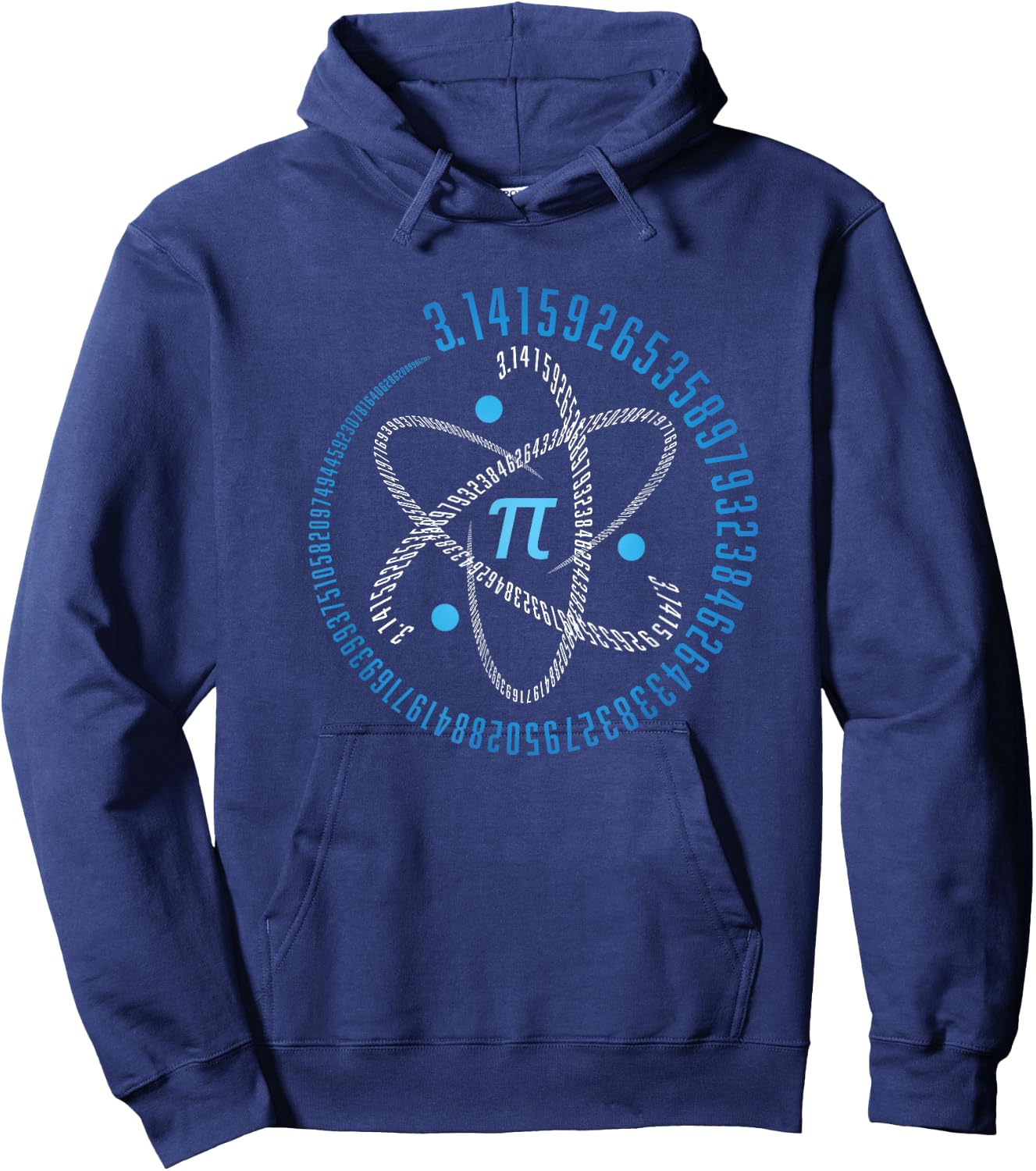 Atom Pi Math Science STEM Gift 3.14 Pi Day Hoodie - Hoodie | Navy