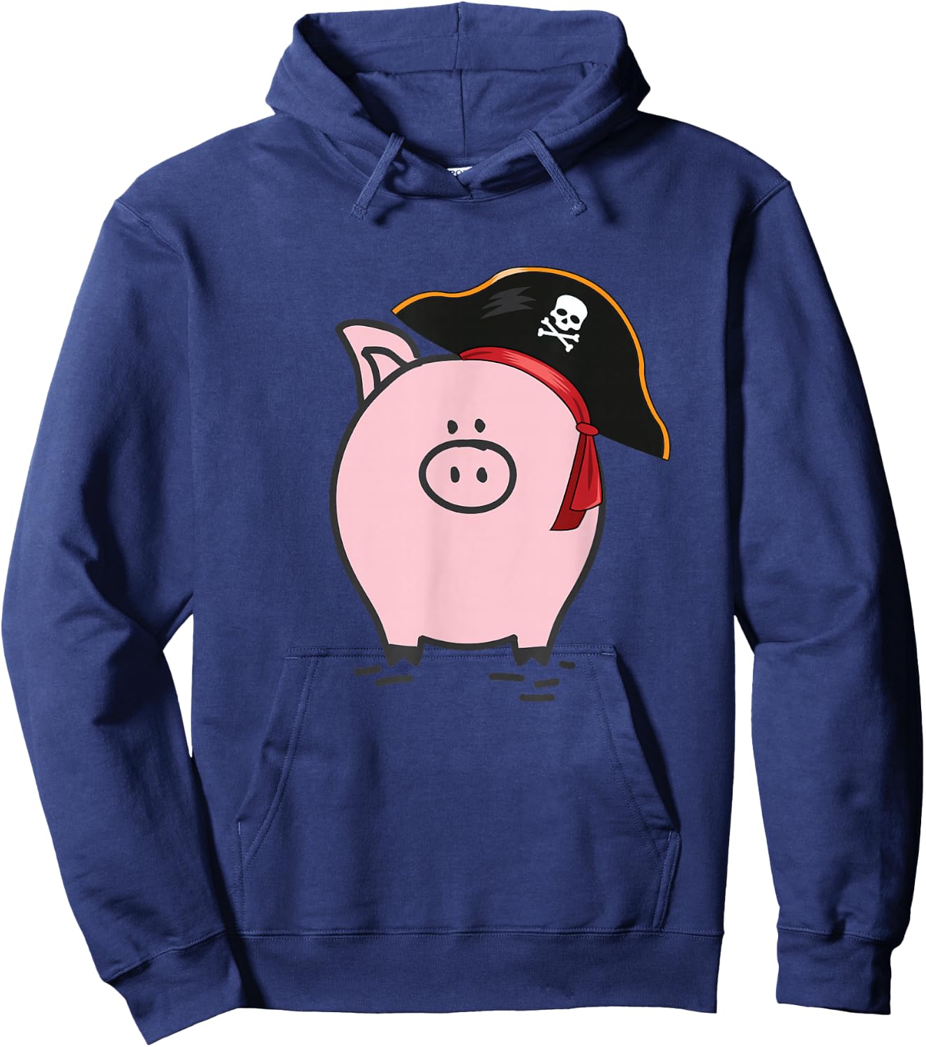 Pig Pirate Piglets Farmer Pig Day Hoodie - Hoodie | Navy