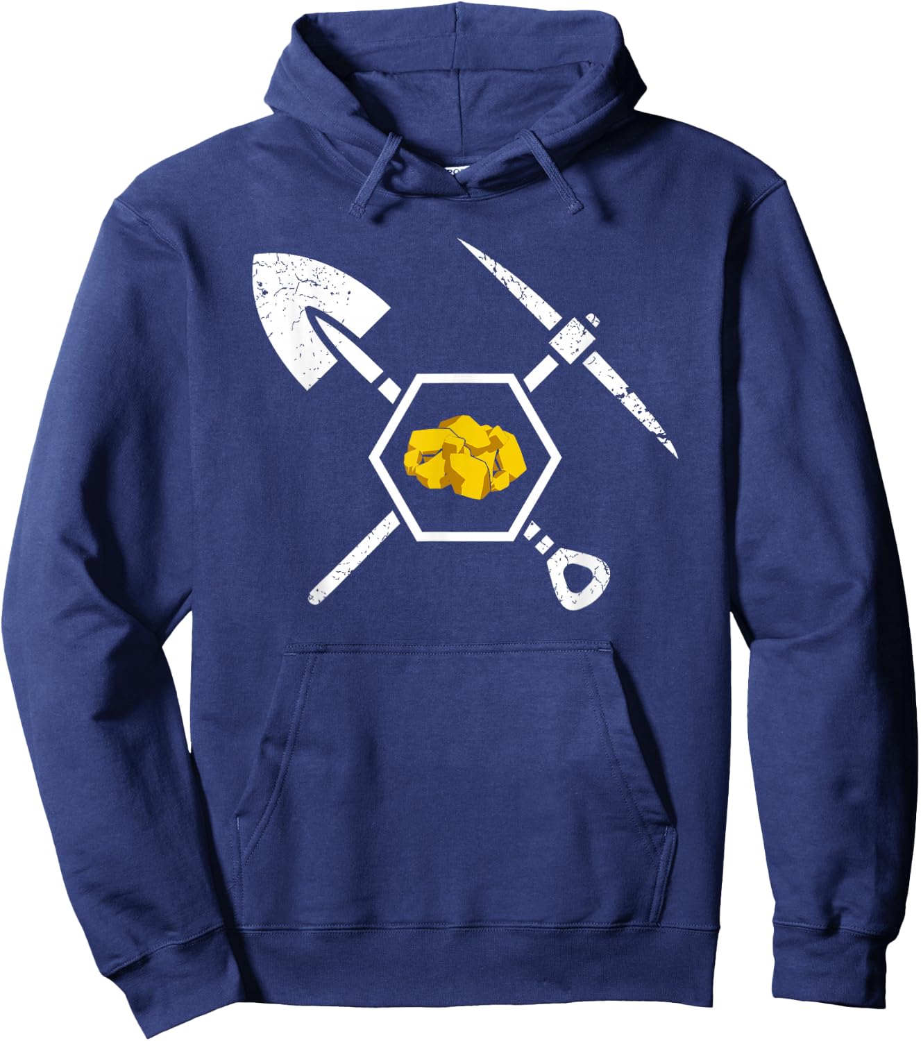 Gold Miner Prospecting Treasure Hunting Shirt Hoodie - Hoodie | Navy