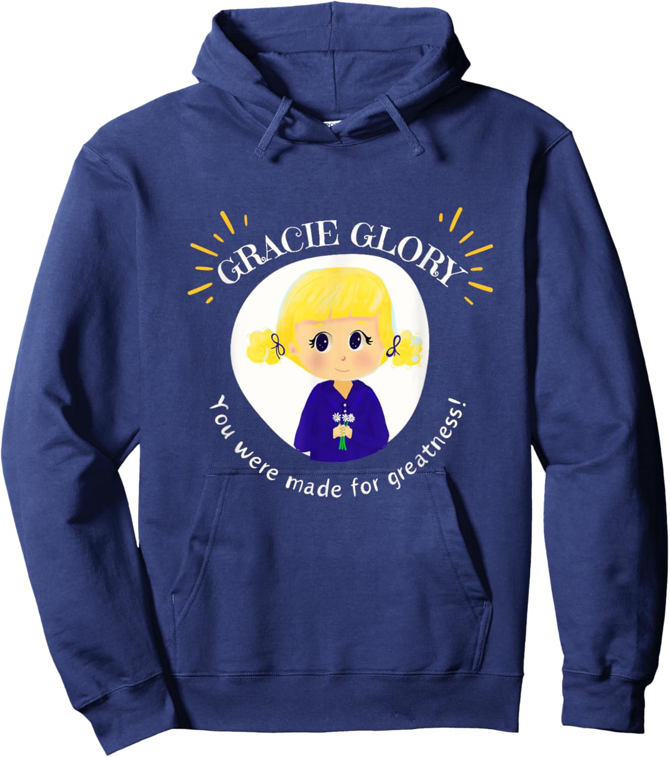 Gracie Glory: You were made for greatness Hoodie - Hoodie | Navy