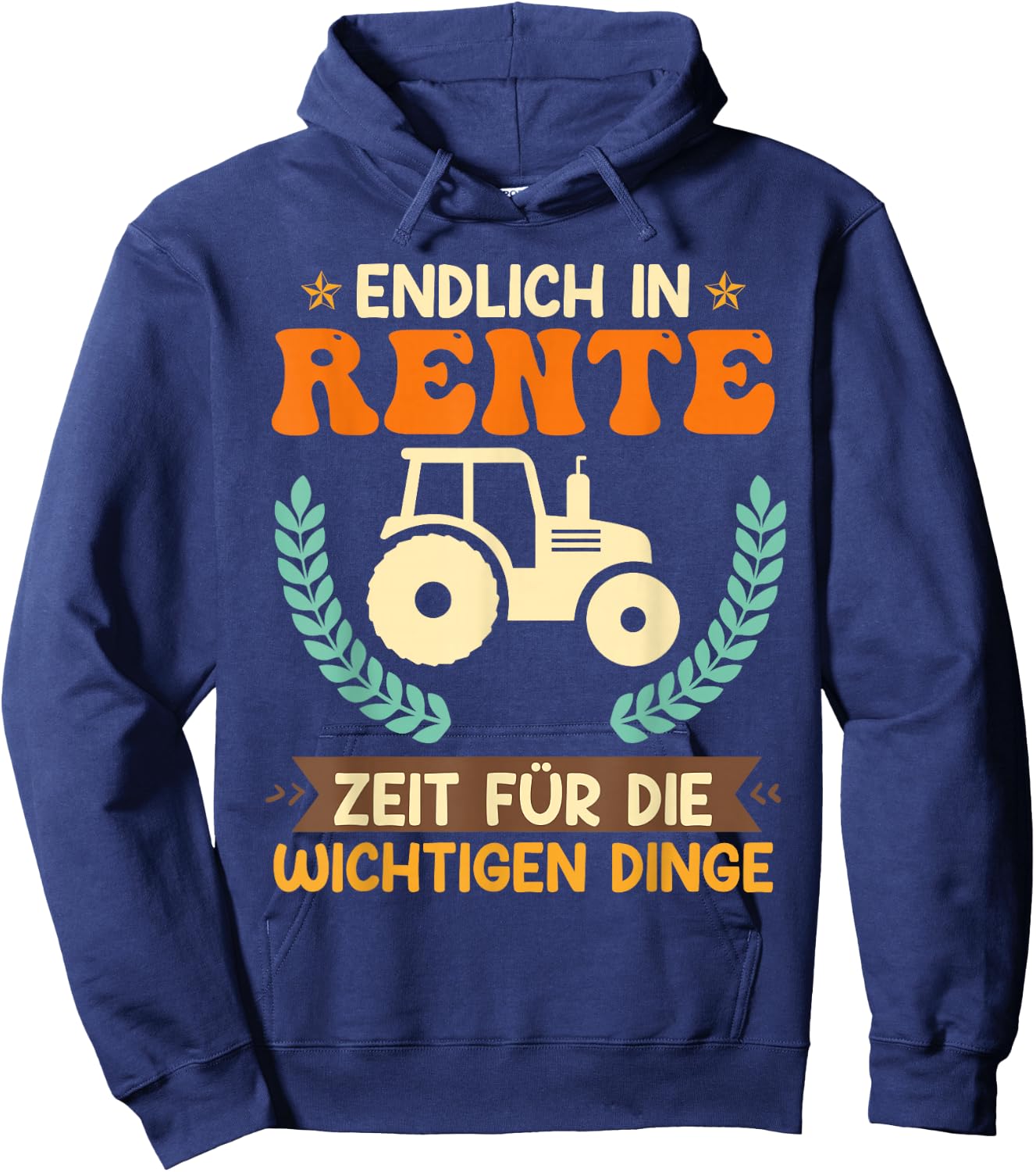 Farmers in Retirement Farm Pensioner , black Hoodie - Hoodie | Navy