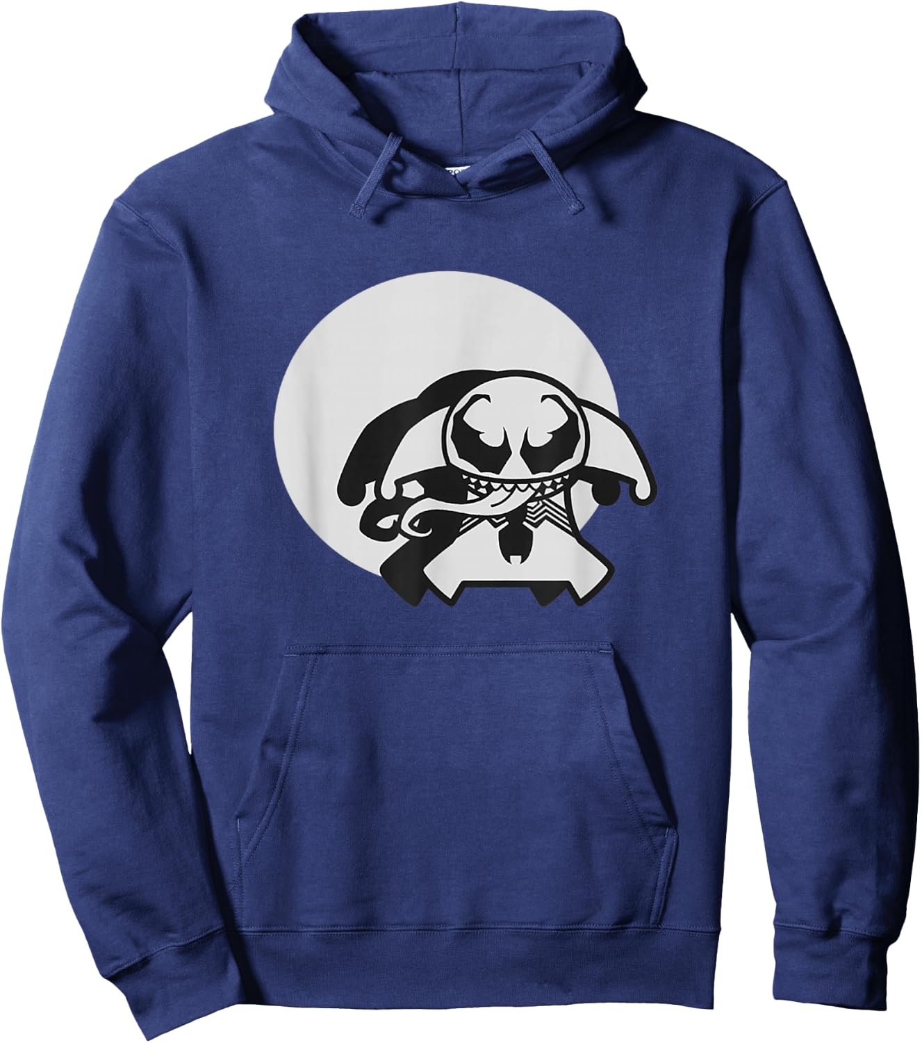Marvel Kawaii Chibi Anti-Venom Spotlight Logo Hoodie - Hoodie | Navy