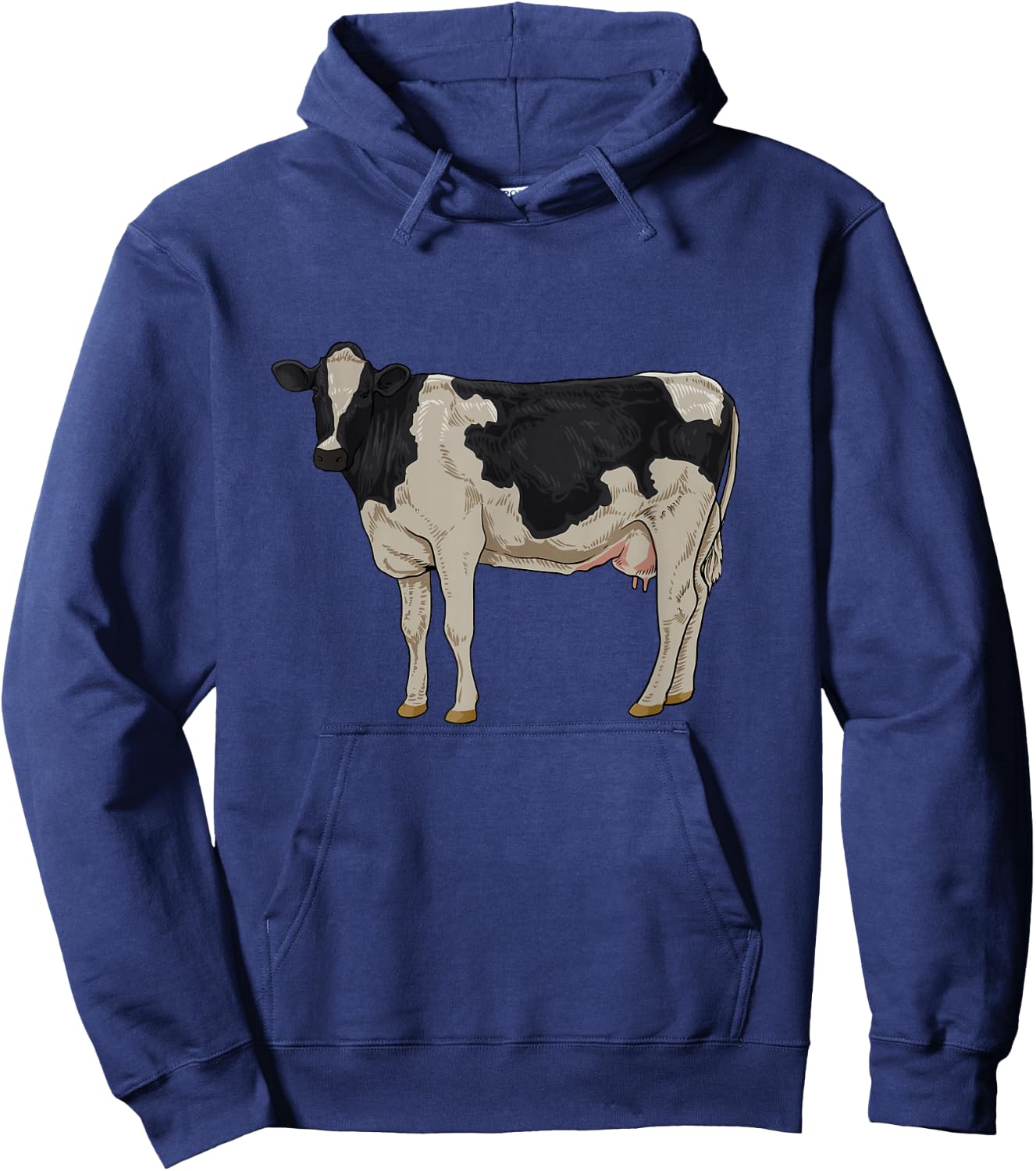 Drawing of a Holstein cattle Hoodie - Hoodie | Navy