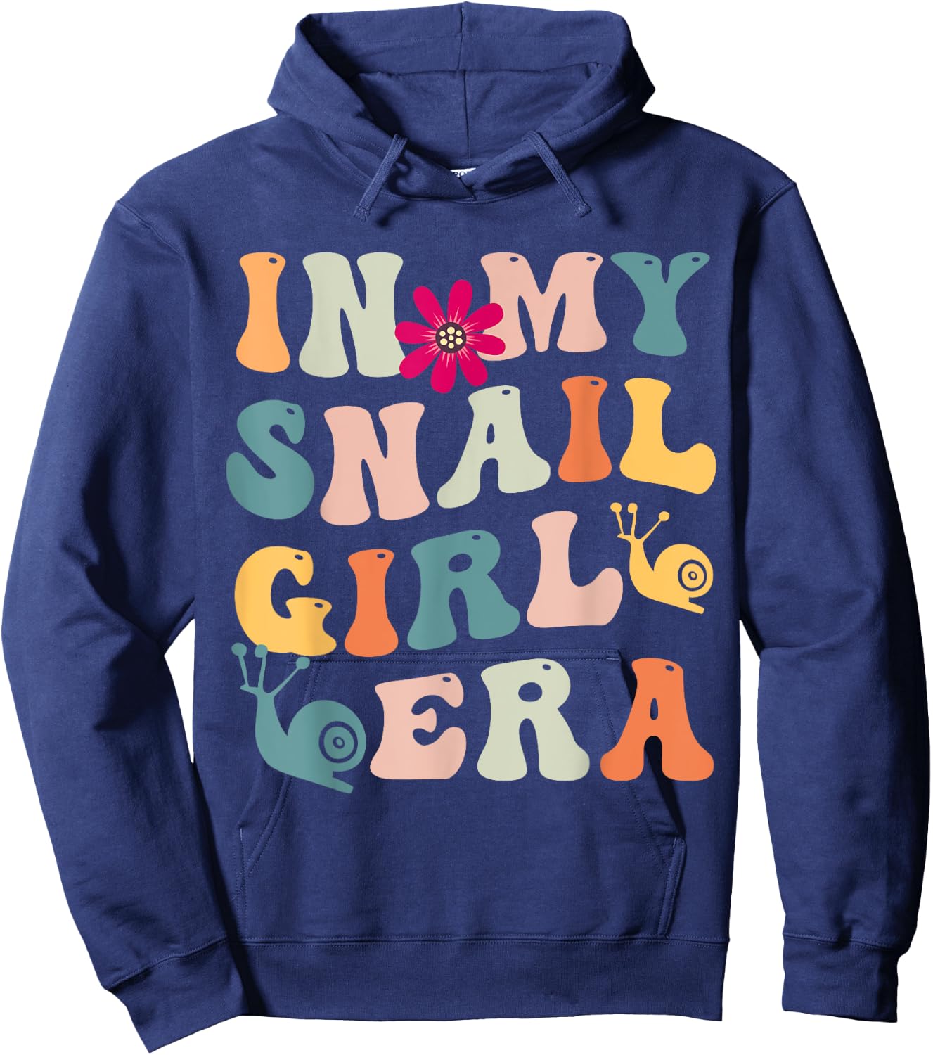 funny snail shirt costume In my snail girl era Hoodie - Hoodie | Navy
