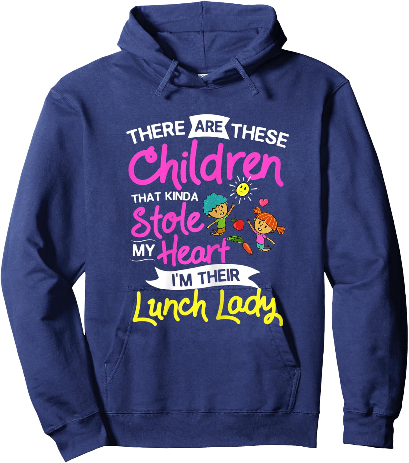 Lunch Lady School Cafeteria Worker Hoodie - Hoodie | Navy