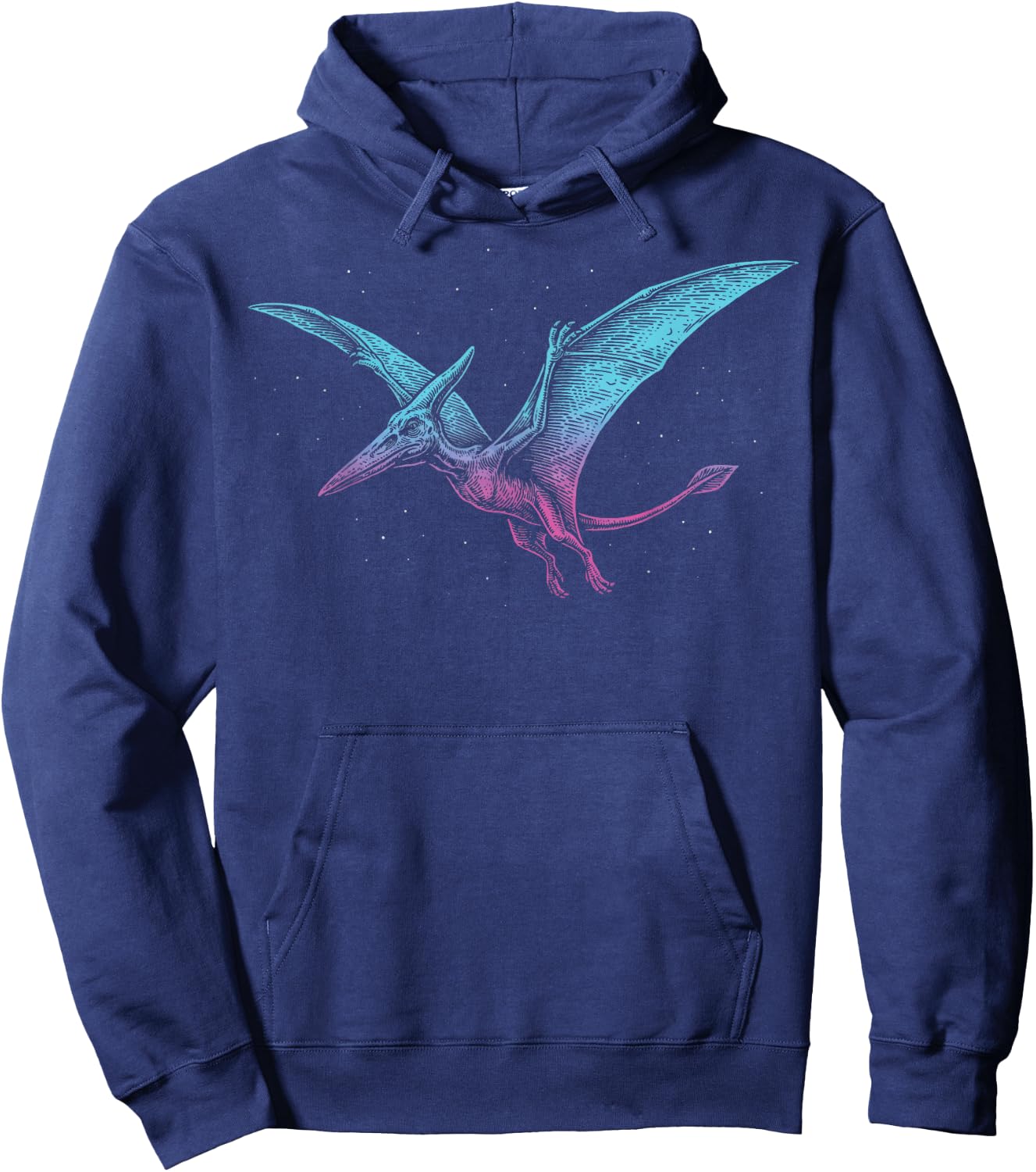 Pterodactyl Illustration Hoodie - Hoodie | Navy