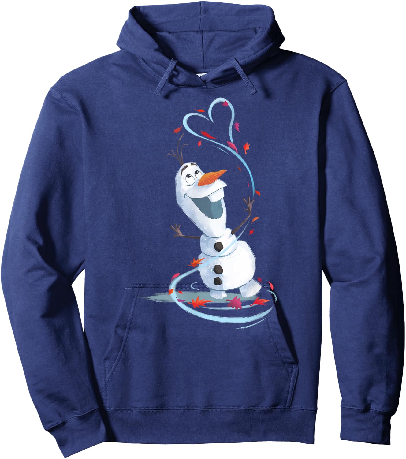 Frozen Olaf Snowman Heart Hoodie - Hoodie | Navy