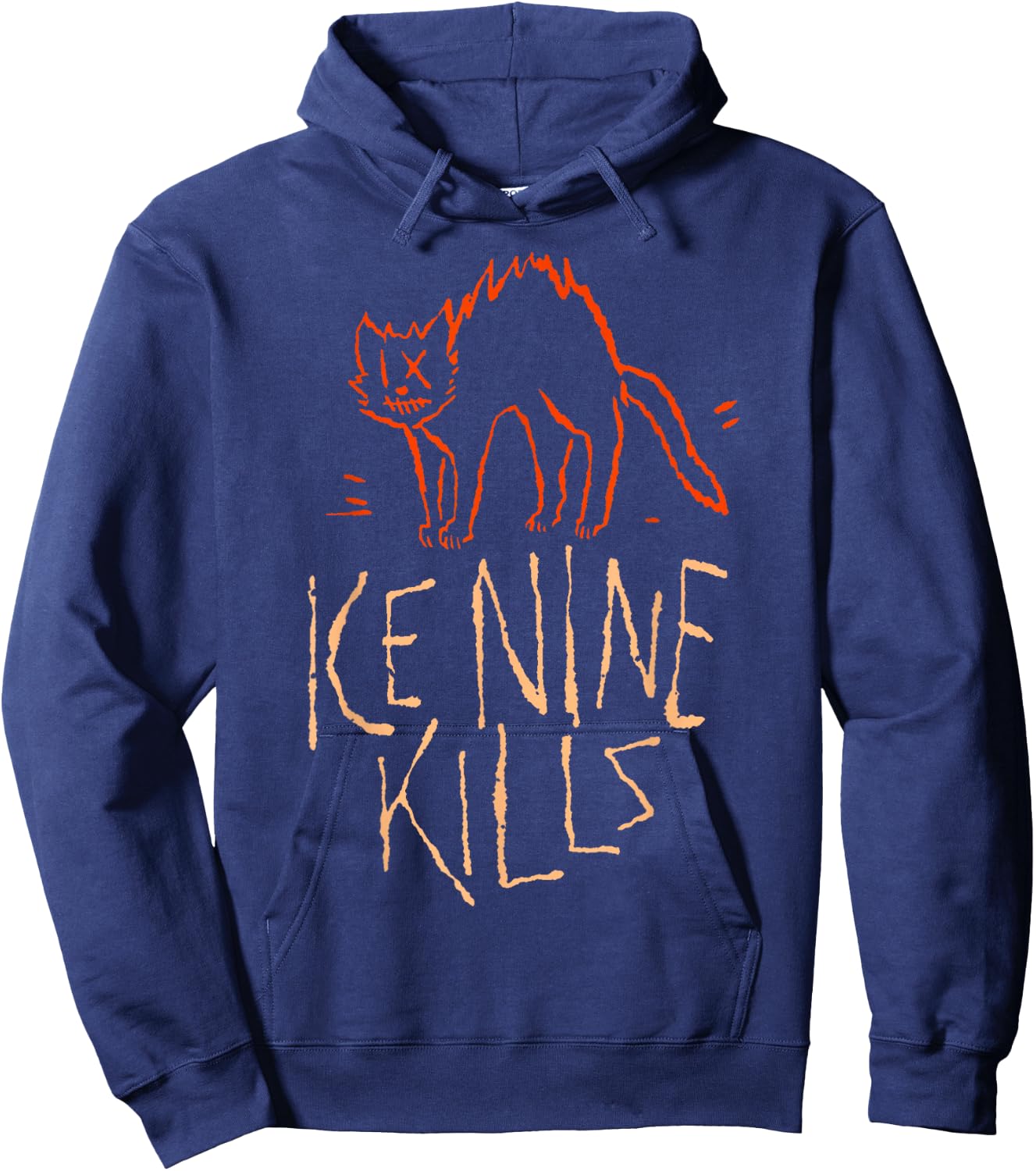 Ice Nine Kills - INK Halloween Cat , black Hoodie - Hoodie | Navy