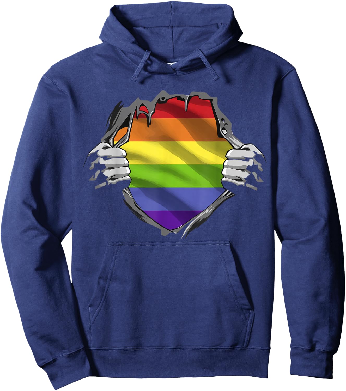 LGBTQ - Gay Pride - Regenbogen Hoodie - Hoodie | Navy