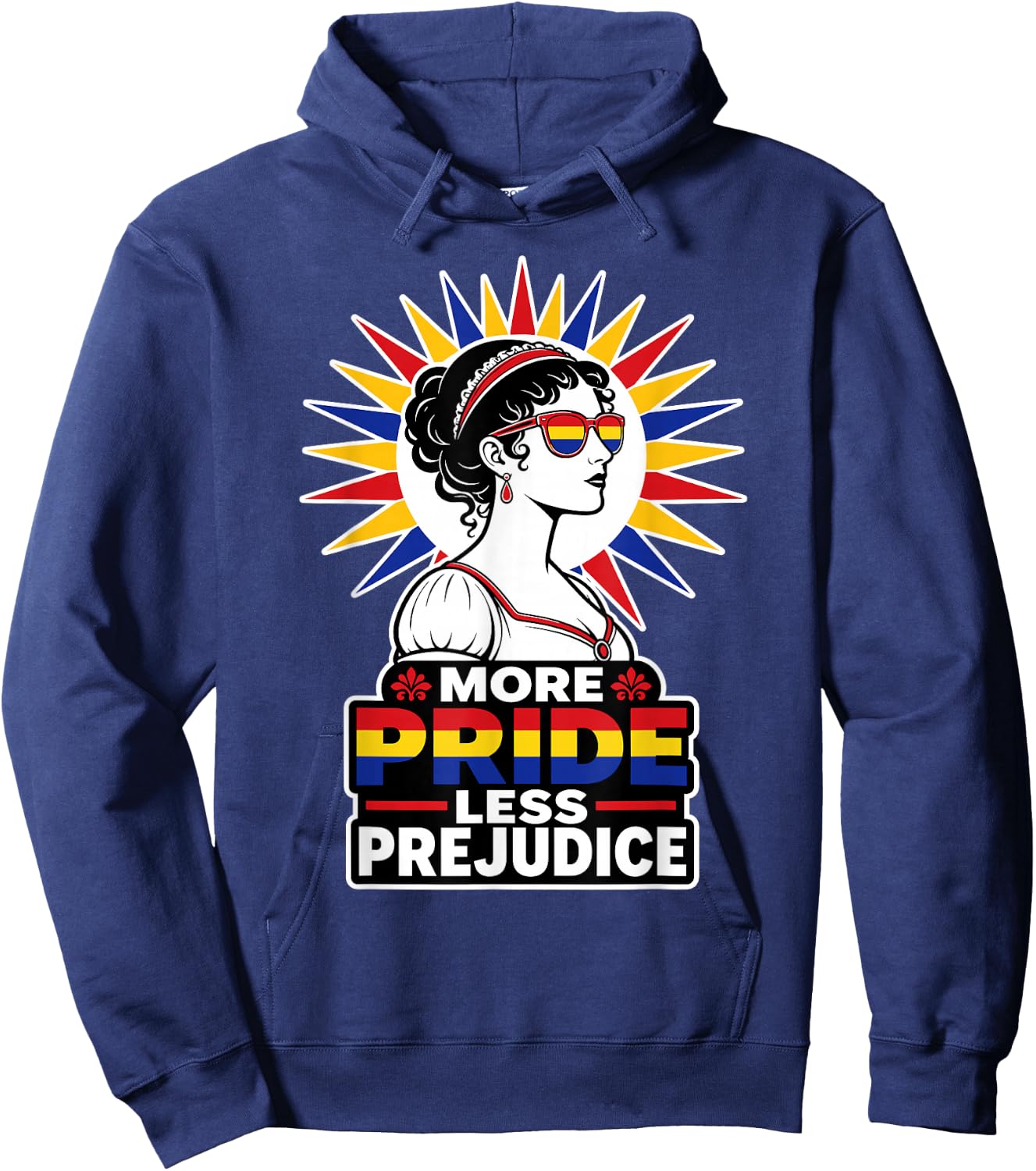 More Pride Less Prejudice Hoodie - Hoodie | Navy