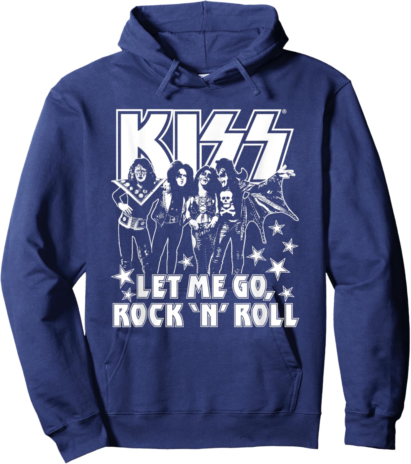 KISS - Let Me Go Hoodie - Hoodie | Navy