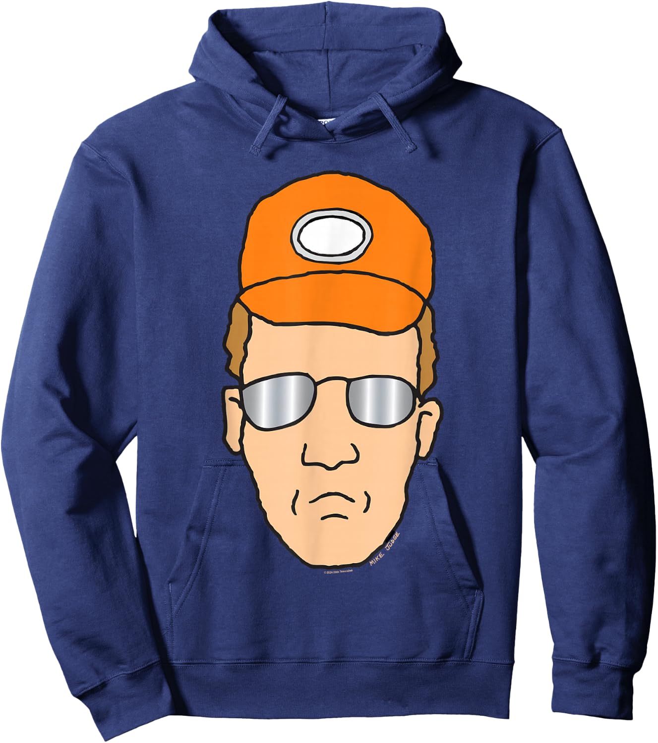 King Of The Hill Dale Gribble Simple Portrait Hoodie - Hoodie | Navy
