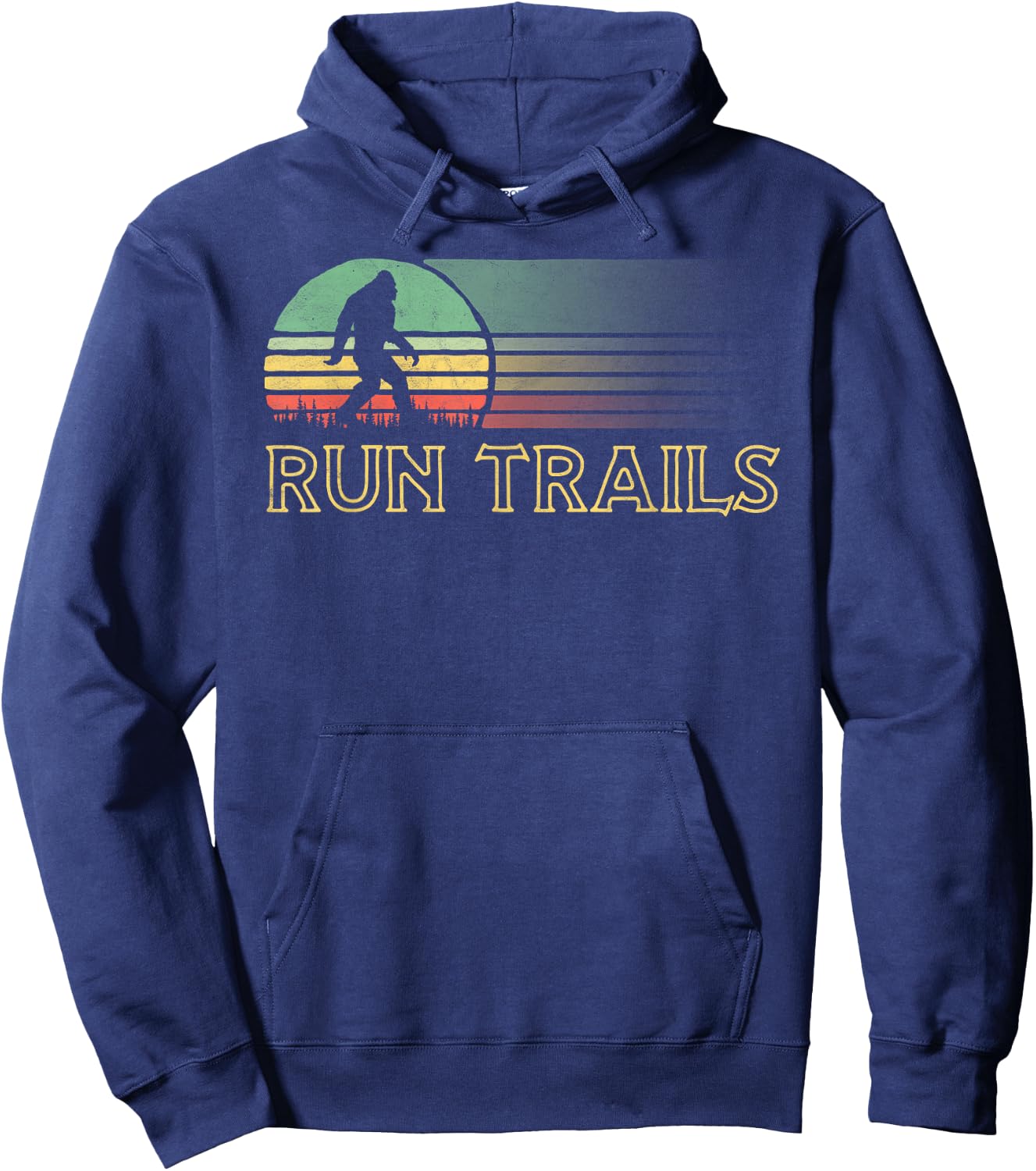 Bigfoot Runner Vintage Trail Ultra Marathon Hoodie - Hoodie | Navy