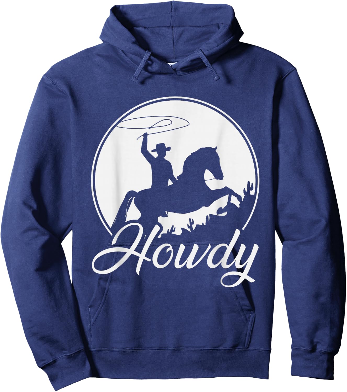 Texas Farmer Cowboy Gift Rodeo Howdy Cowboy - Men's Black Western Cowboy - Small - Classic Fit - Short Sleeve - - Cotton 65%, Polyester 35% Hoodie - Hoodie | Navy
