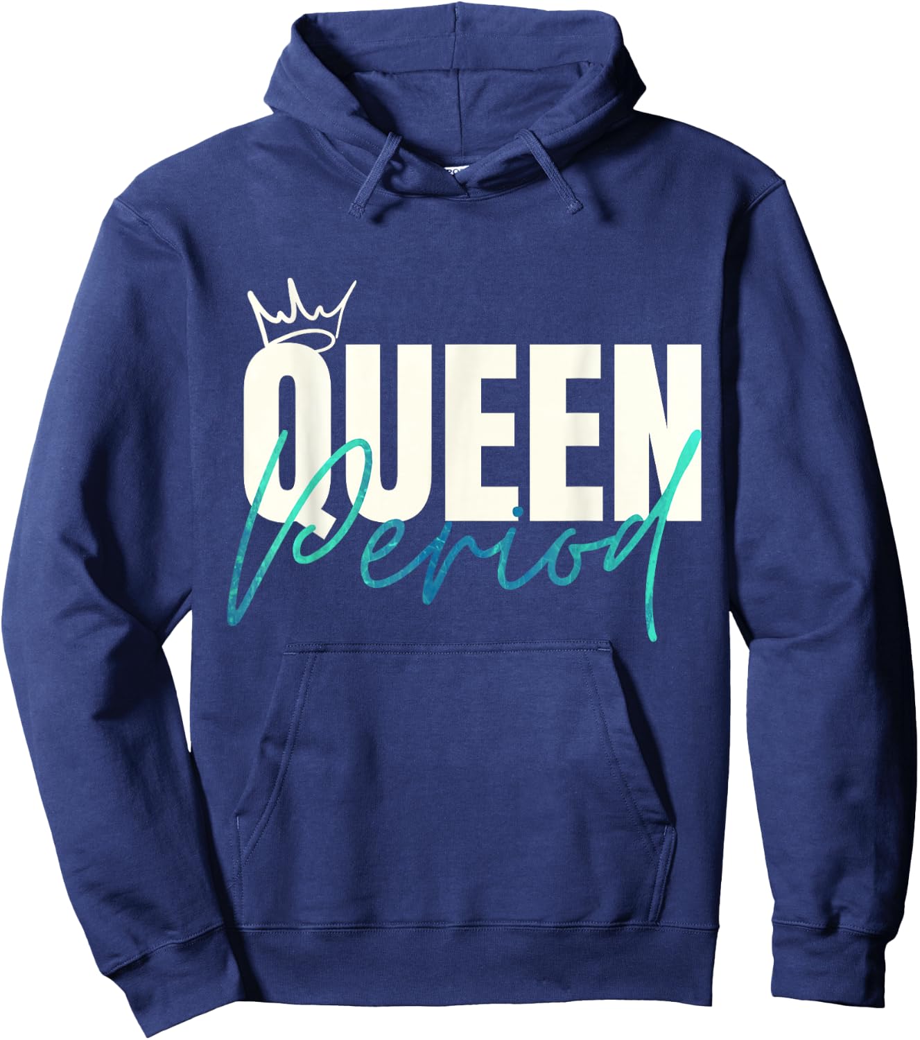 Queen Period Powerful Statement Hoodie - Hoodie | Navy