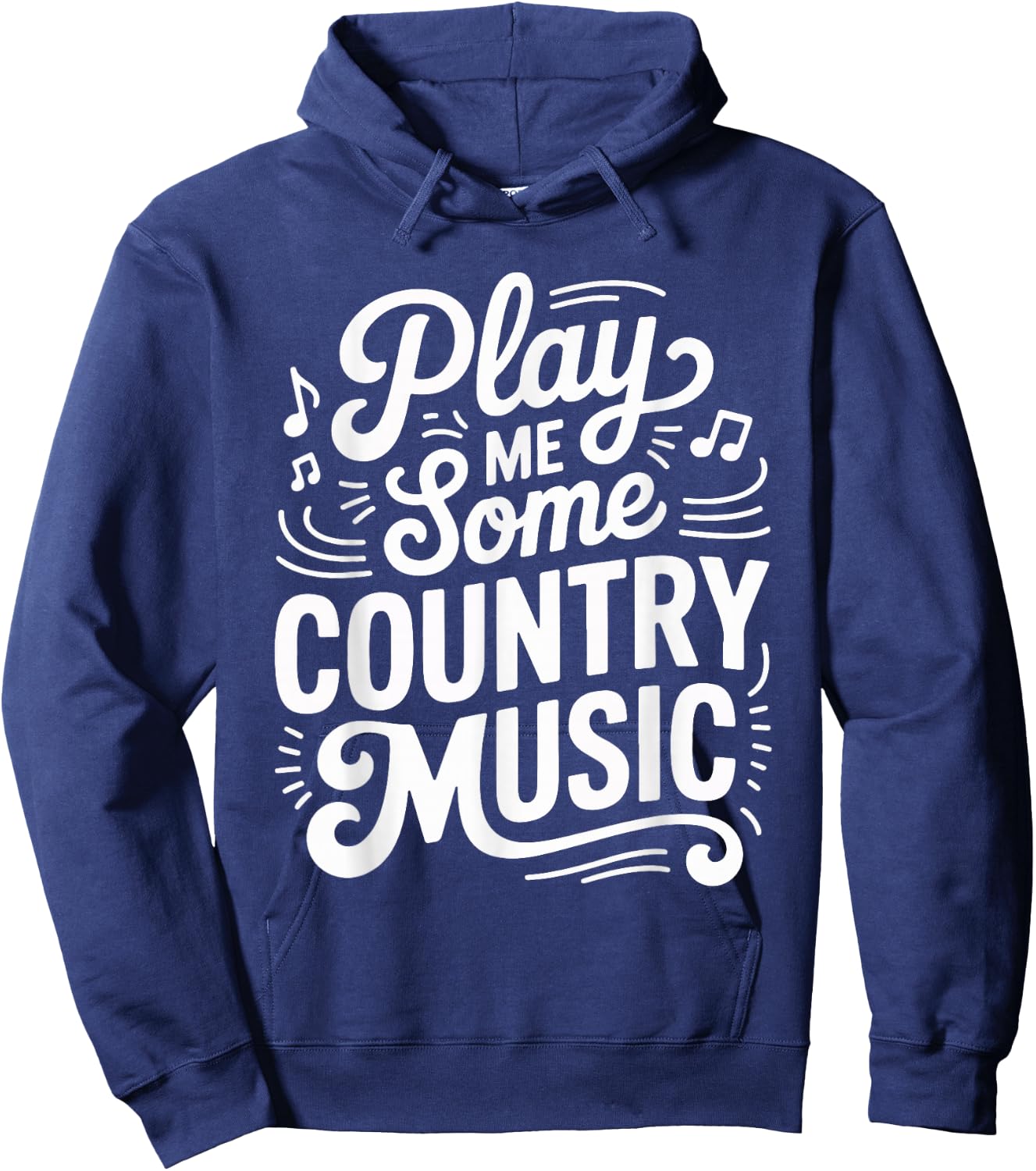 Play Me Some Country Music Classic Sunset Hoodie - Hoodie | Navy