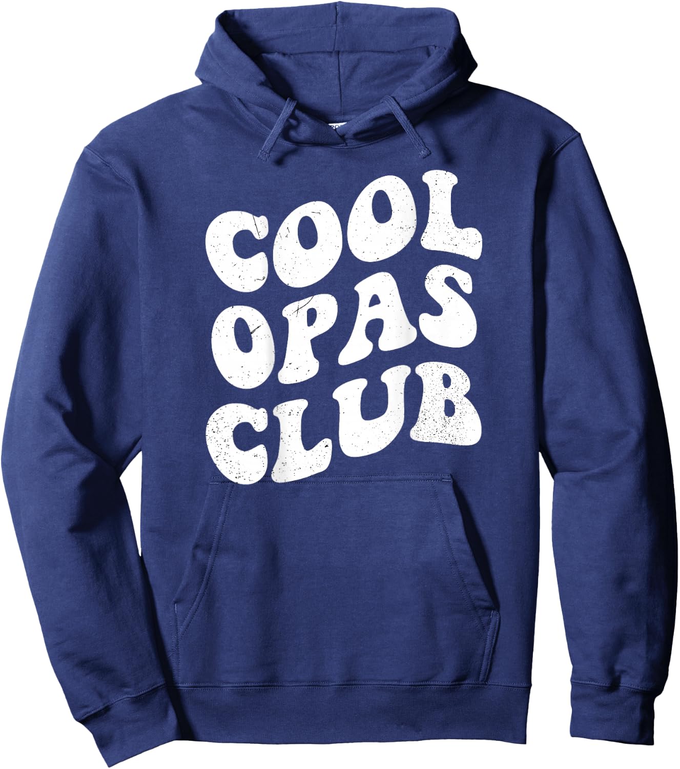 Cool Opas Club Funny Groovy Retro Art Hoodie - Hoodie | Navy