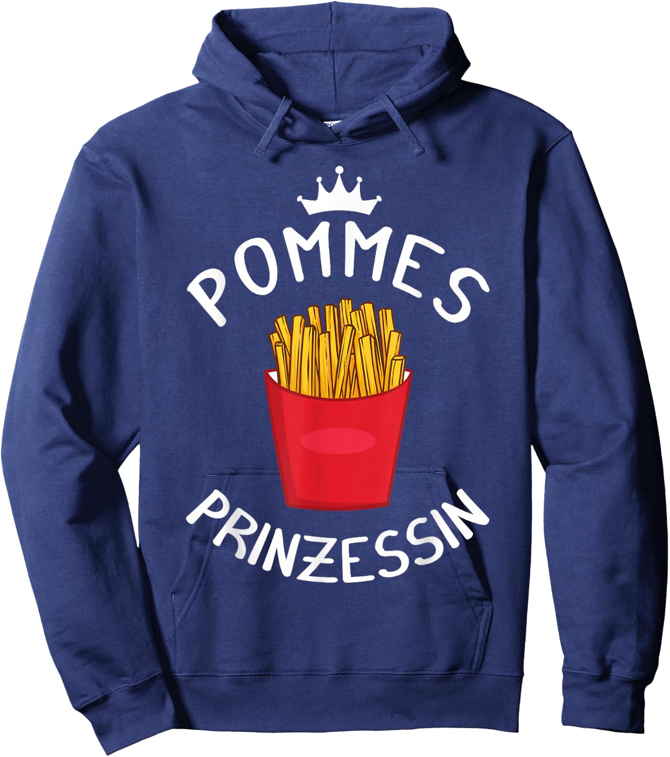 French Fries Ketchup Gift , black Hoodie - Hoodie | Navy