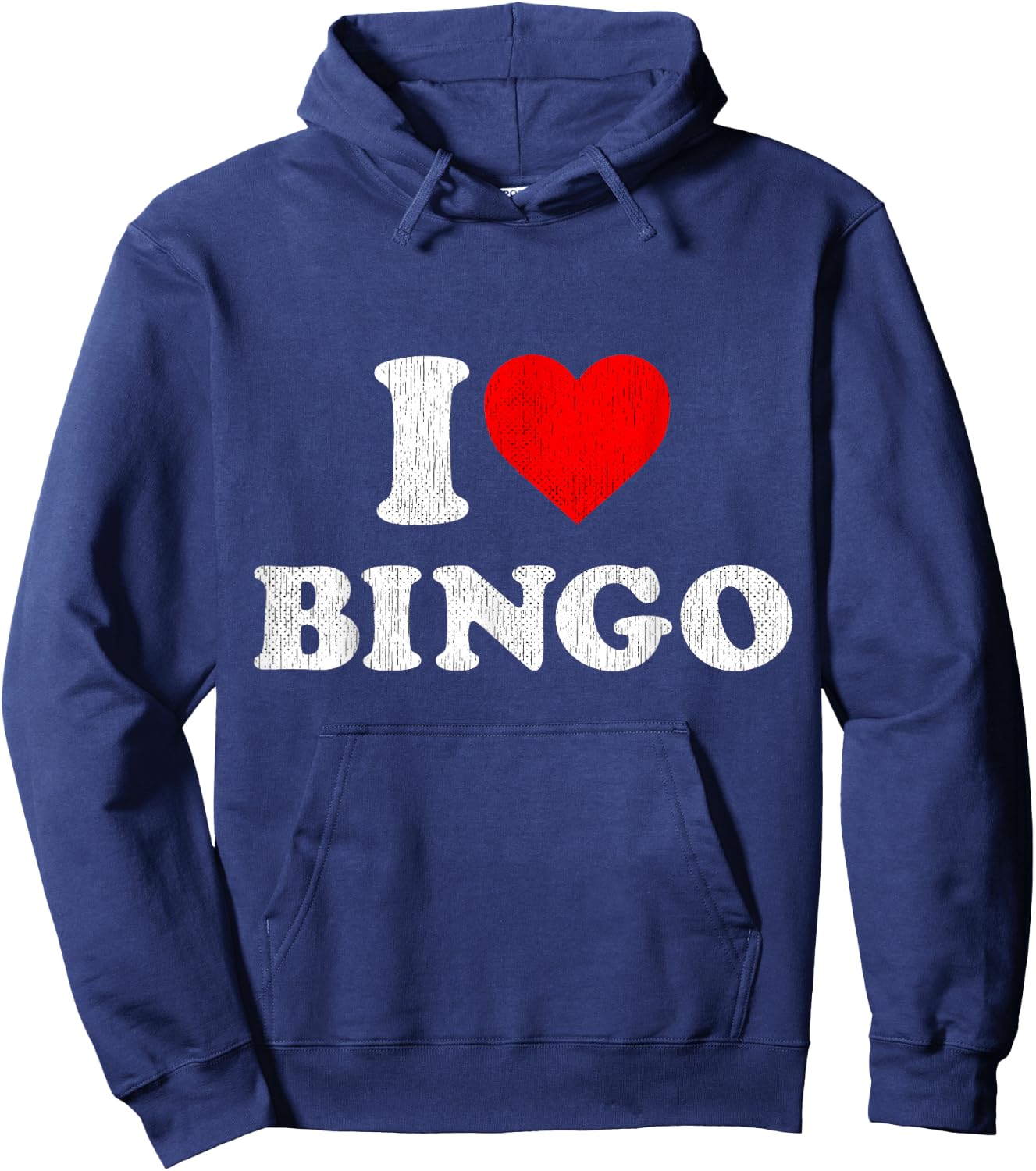 I Love Bingo Outfit Bingo Hoodie - Hoodie | Navy