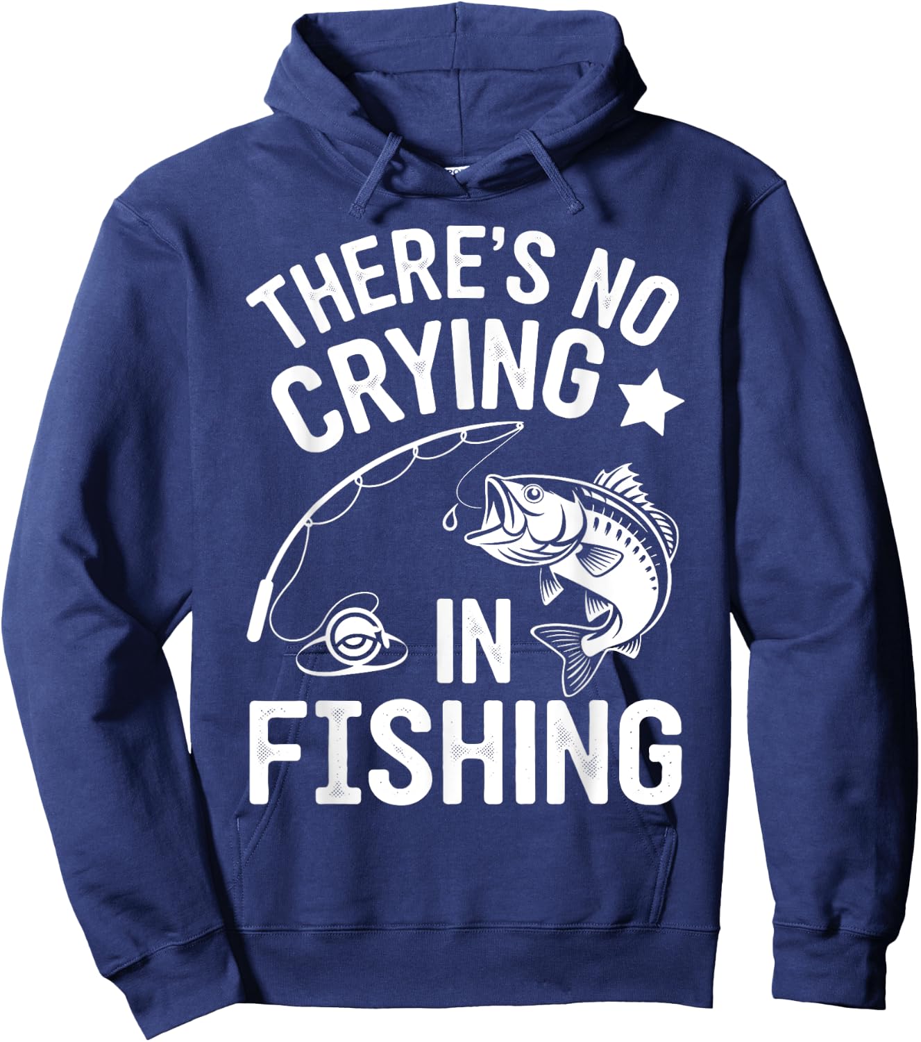 Theres No Crying in Fishing Hoodie - Hoodie | Navy