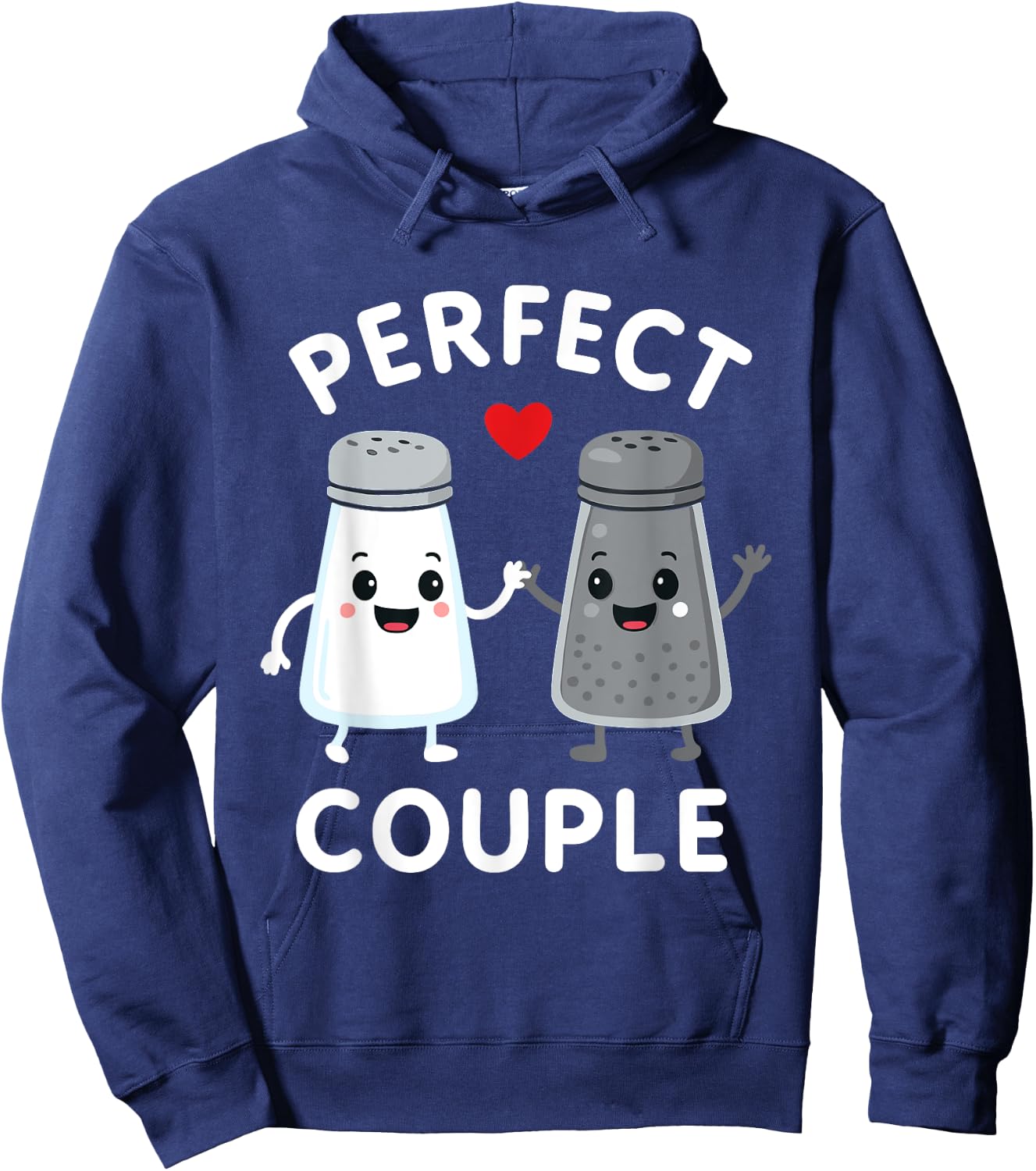 Couple Parfait Mignon Salt and Pepper Shakers Hoodie - Hoodie | Navy