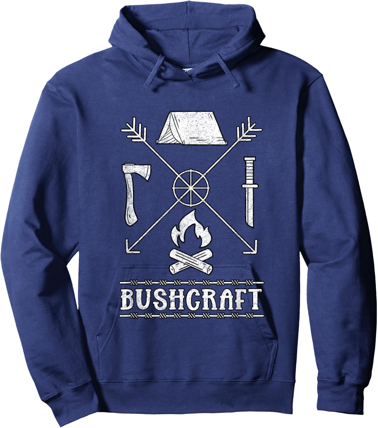 Nature Bushcraft Outdoor Wilderness Design Hoodie - Hoodie | Navy
