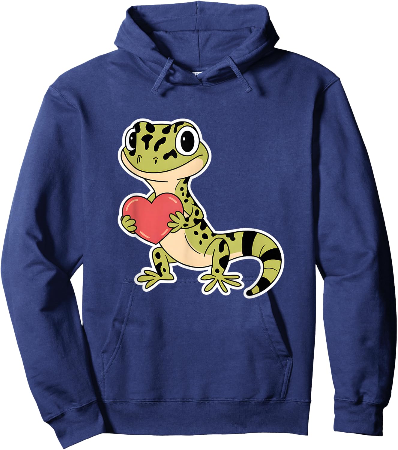 Leopard Gecko Animal Valentine Lovers Reptile Hoodie - Hoodie | Navy