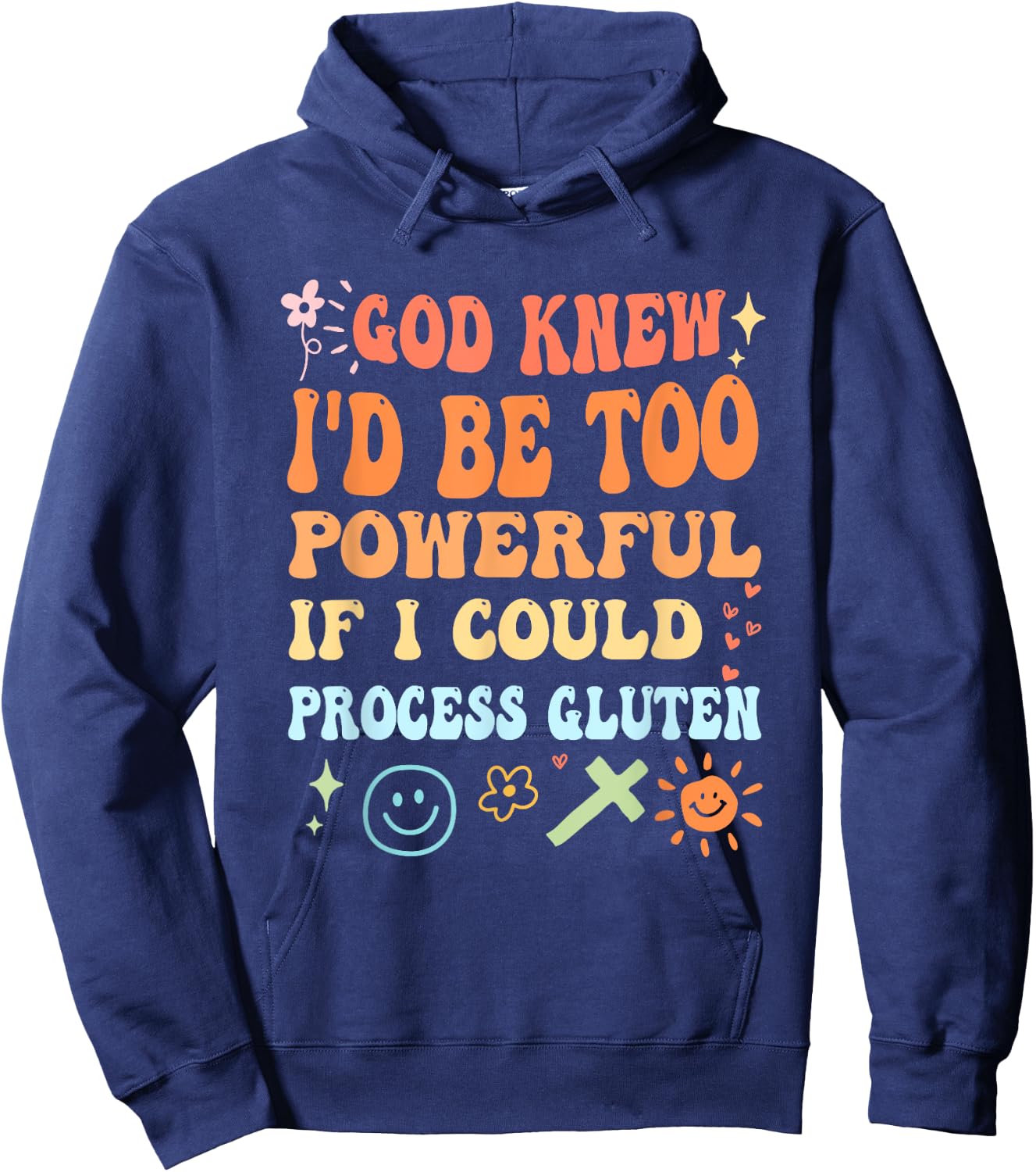 God Knew I'd Be Too Powerful Christian Apparel Hoodie - Hoodie | Navy