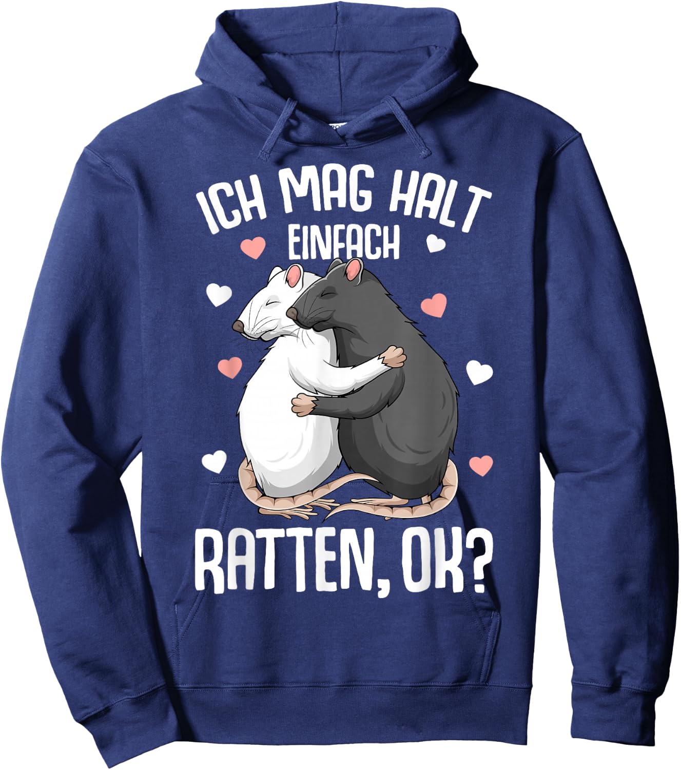 Ich mag halt rat house rat kids girls women's Hoodie - Hoodie | Navy