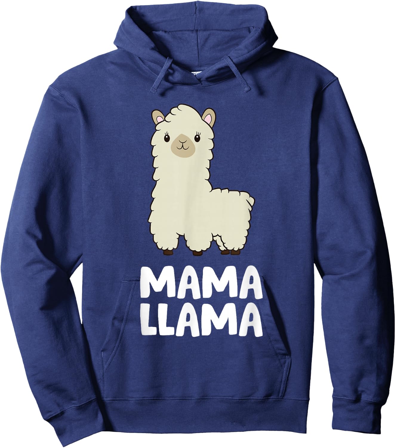Women Llama Mom Mama Llama Hoodie - Hoodie | Navy
