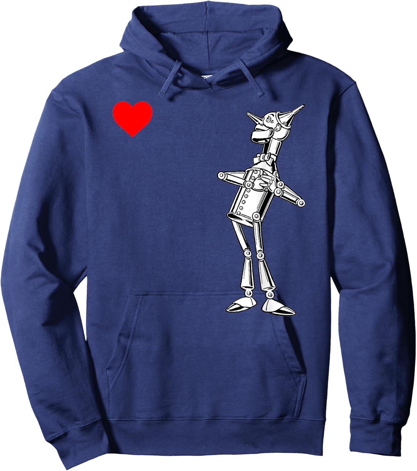 Cute OZ Heart Shirt-The Wizard of OZ Tin Man Hoodie - Hoodie | Navy