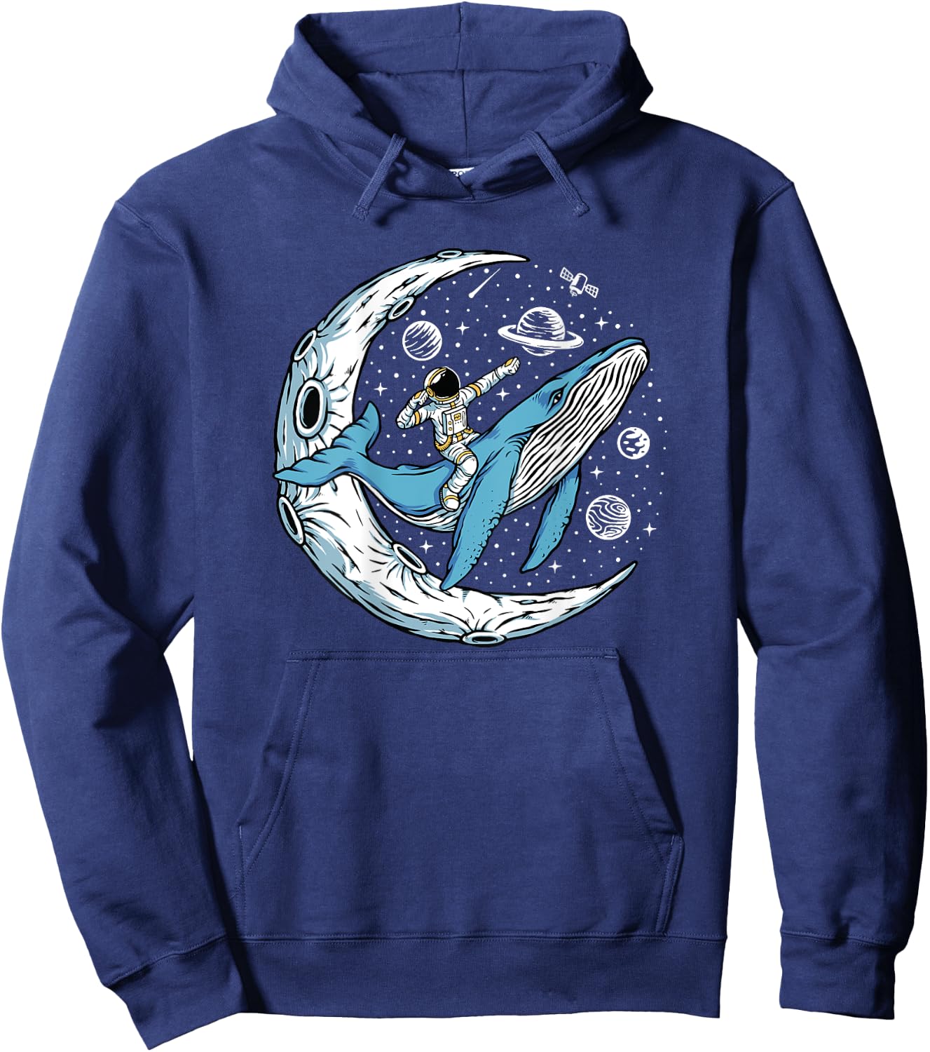 Men's with Back Print Hoodie - Hoodie | Navy