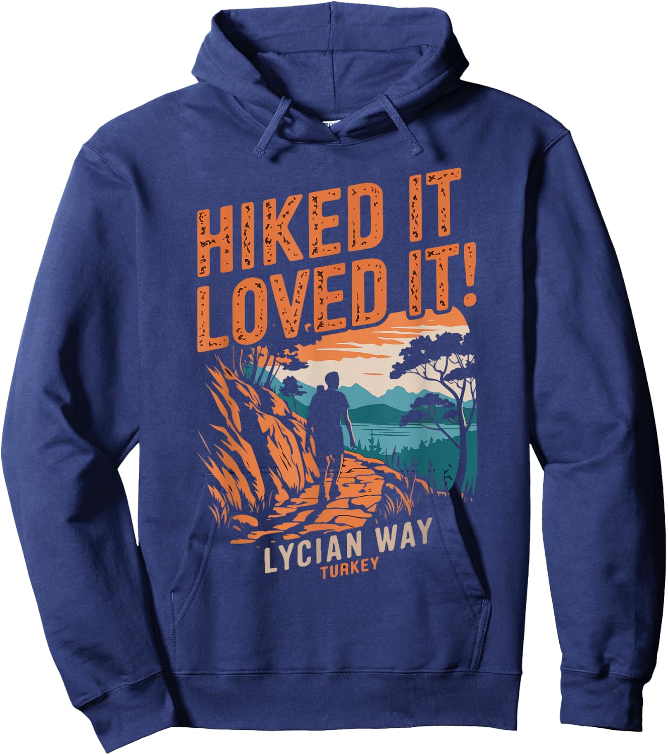 Hiking Turkey Lycian Way Hoodie - Hoodie | Navy