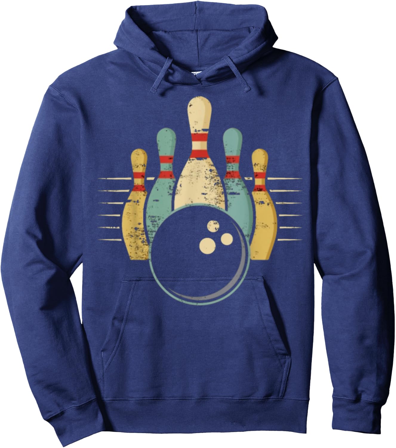 Funny Gift Funny Teen Bowling , Black, S Hoodie - Hoodie | Navy