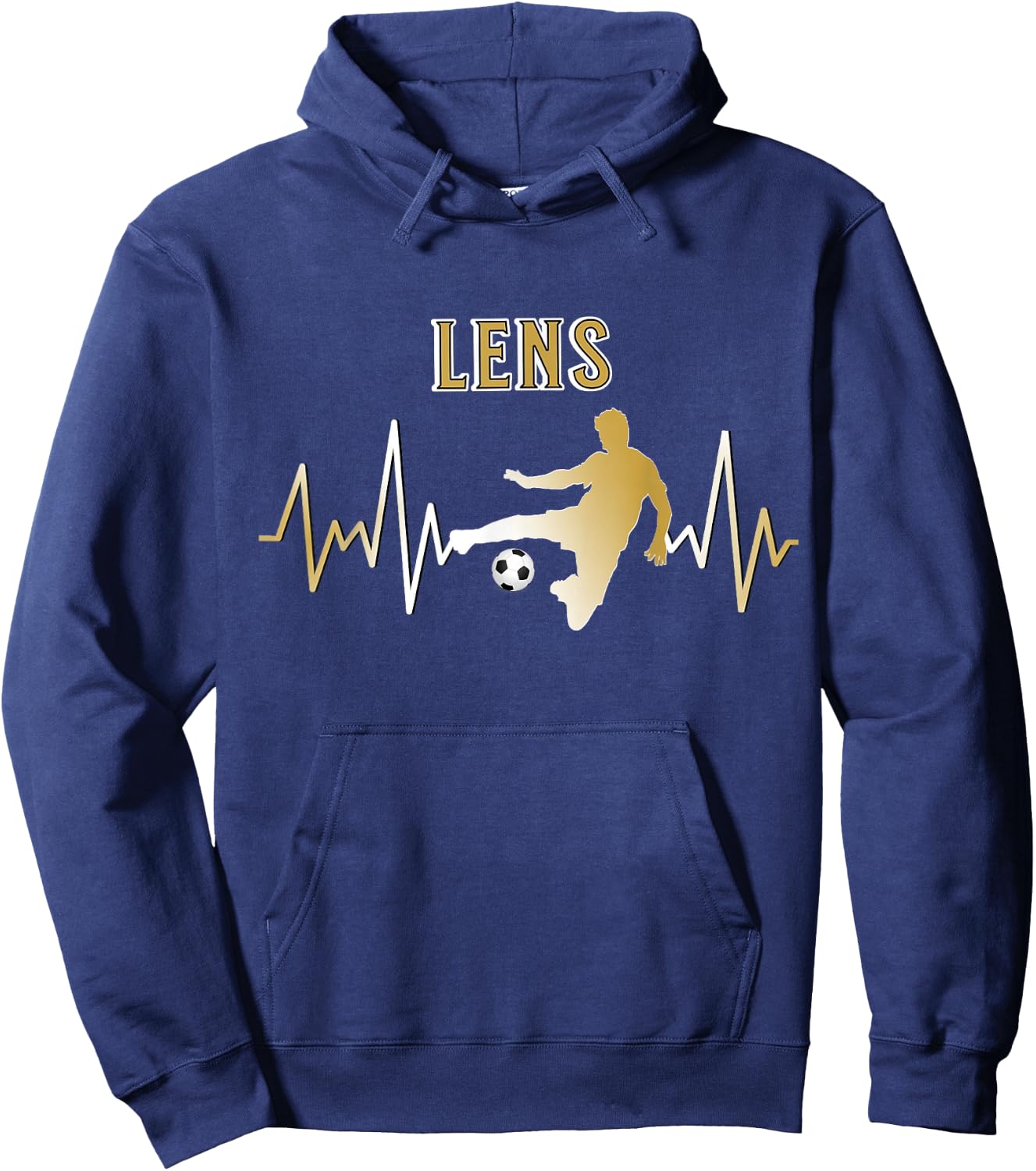 Lensois Football Lens Supporter Gift , Black, S Hoodie - Hoodie | Navy