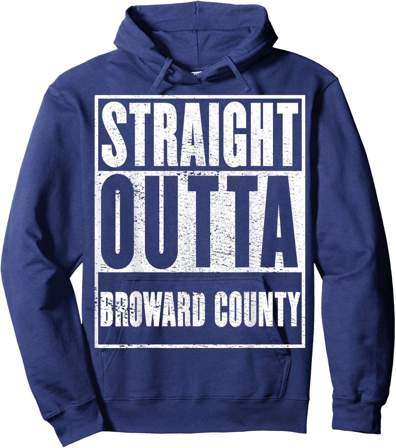 Broward County, Straight Outta Broward County Hoodie - Hoodie | Navy