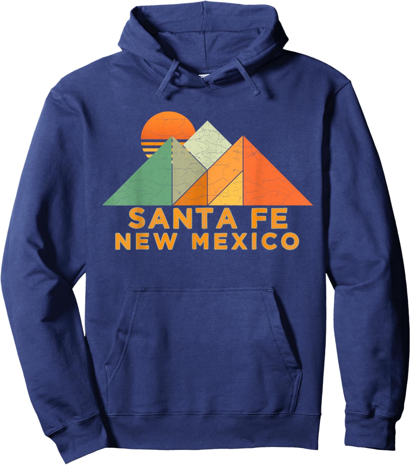 Retro Vintage Santa Fe Shirt Hoodie - Hoodie | Navy