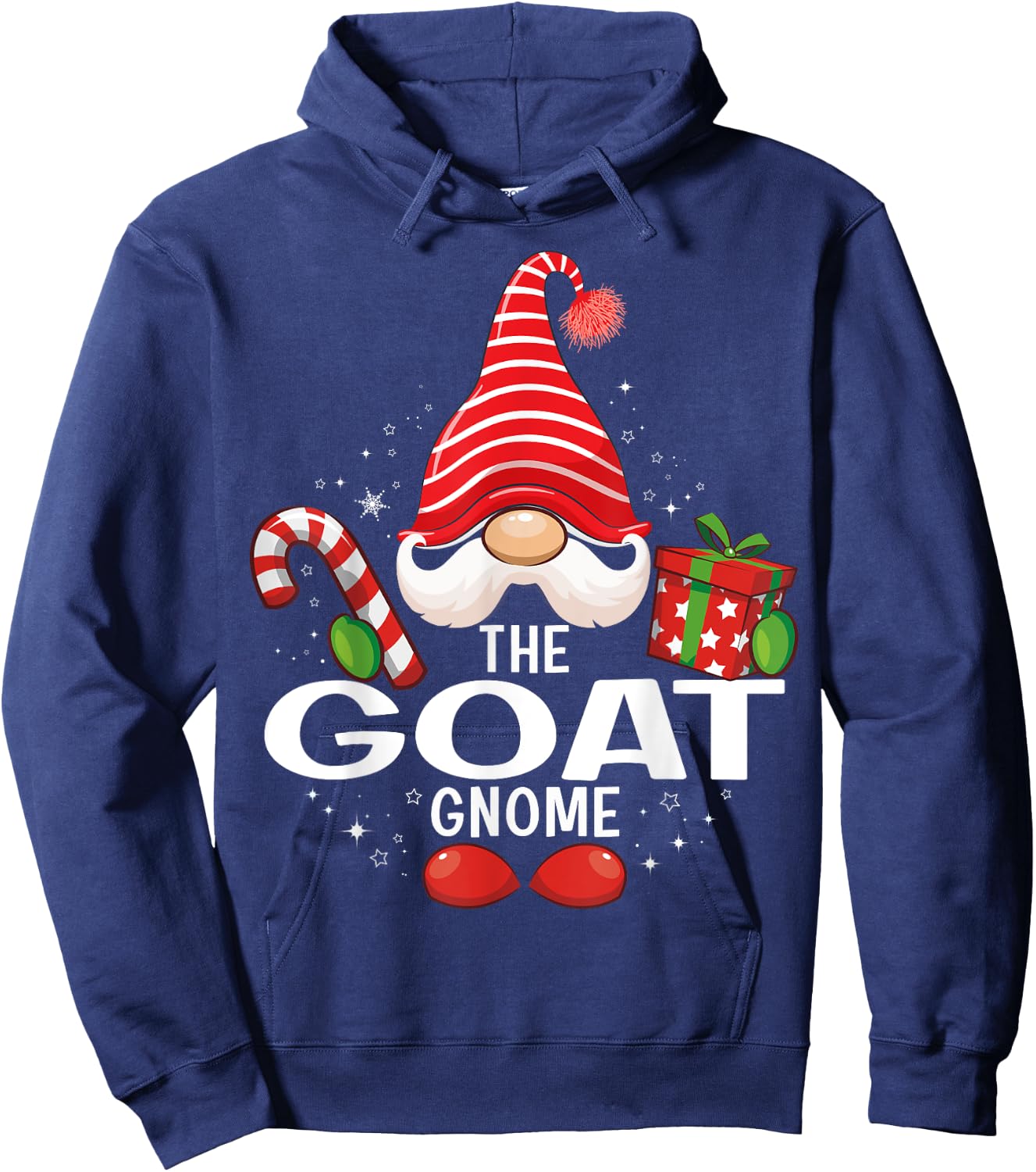 The Goat Gnome Christmas Matching Family Hoodie - Hoodie | Navy