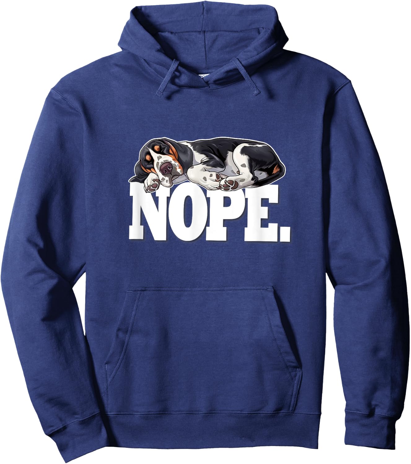 Funny Napping NOPE Bluetick Coonhound Lover Hoodie - Hoodie | Navy