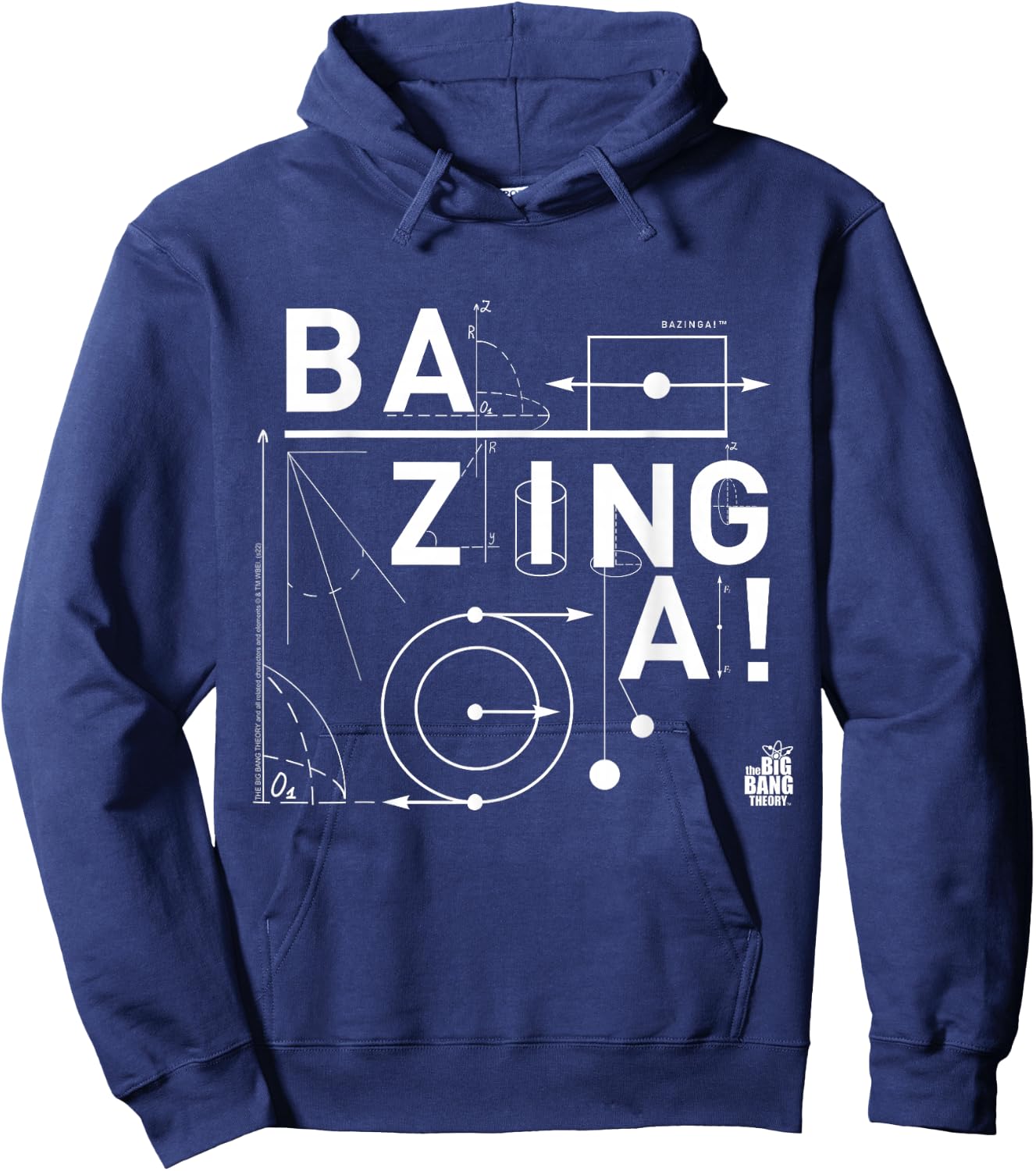 The Big Bang Theory Bazinga Chart , black Hoodie - Hoodie | Navy